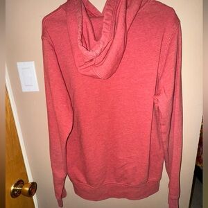 The North Face red and black hoodie